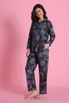 Zivame Satin Pyjama Set - Vapor Blue — thumbnail 2
